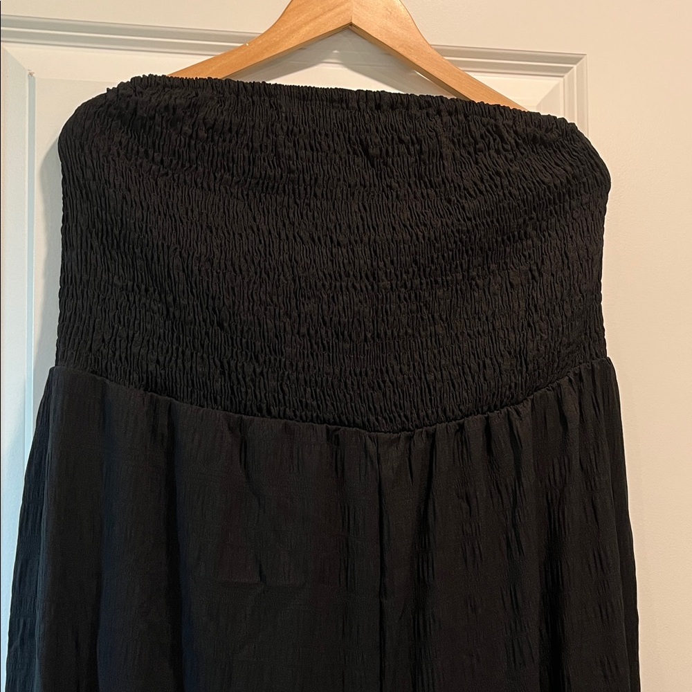 SHEIN Curvy Black Sleeveless Baggy Leg Jumper NWT - Picture 3 of 7